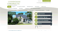 Desktop Screenshot of cunninghamchiropractic.com